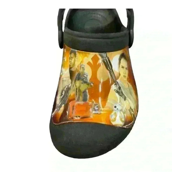 Crocs Creative Kids Size 10/11 Star Wars The Force Awakens Black Clogs - Picture 4 of 5
